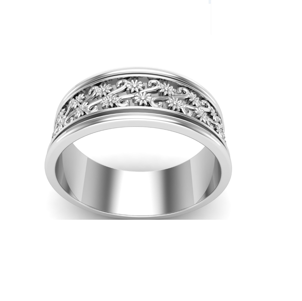 Bague anneau argent Jasmine